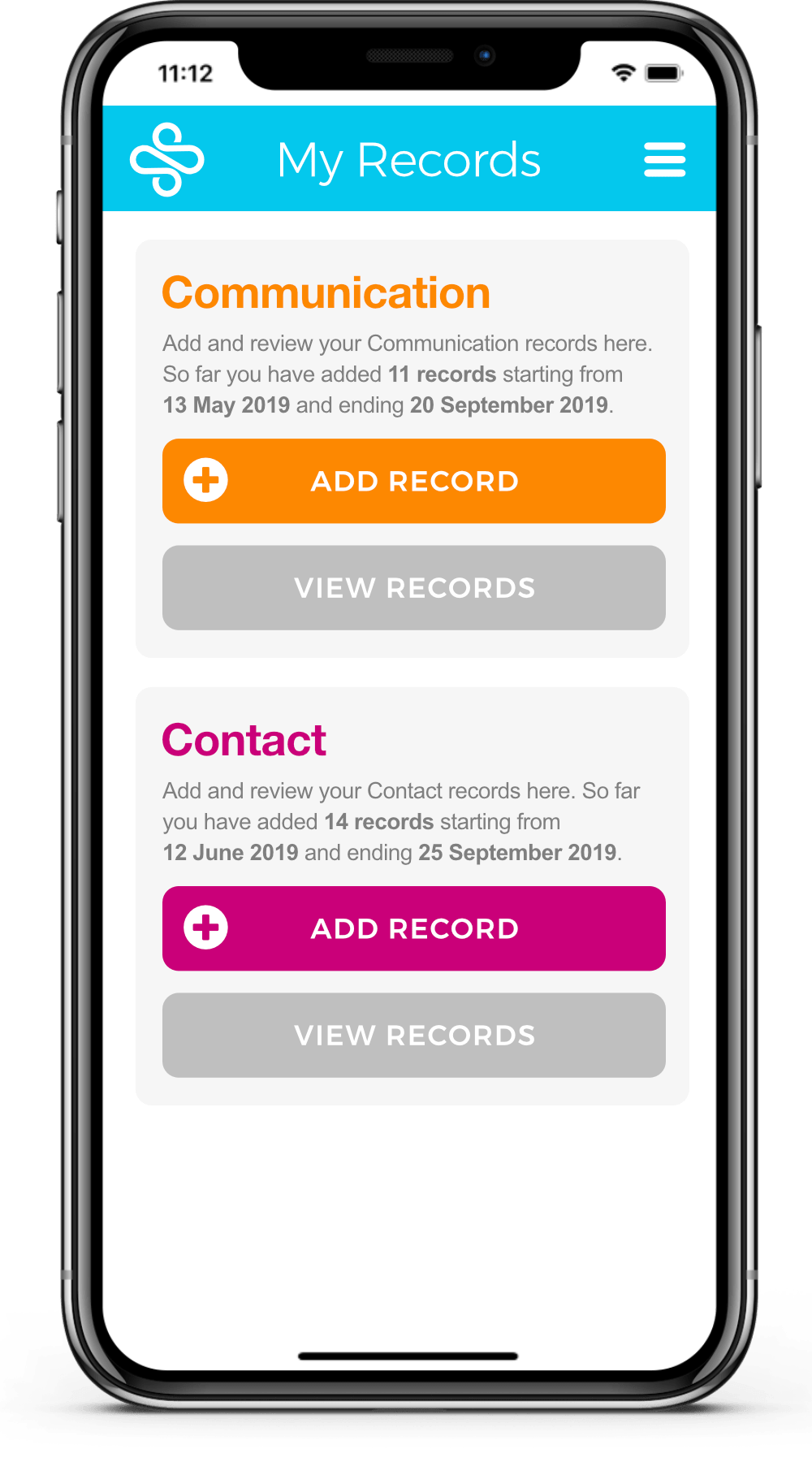 On Record App Add Record